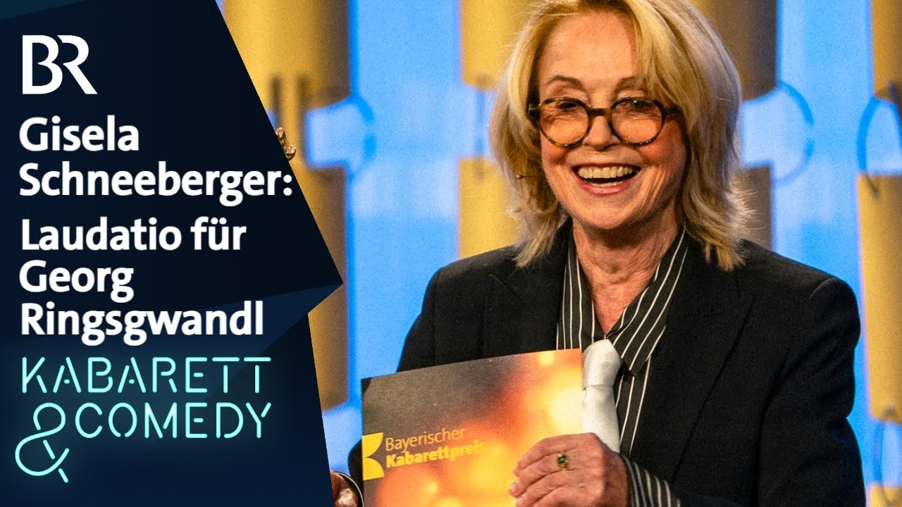 Gisela Schneeberger: Laudatio für Georg Ringsgwandl | Bayerischer Kabarettpreis 2025 | BR