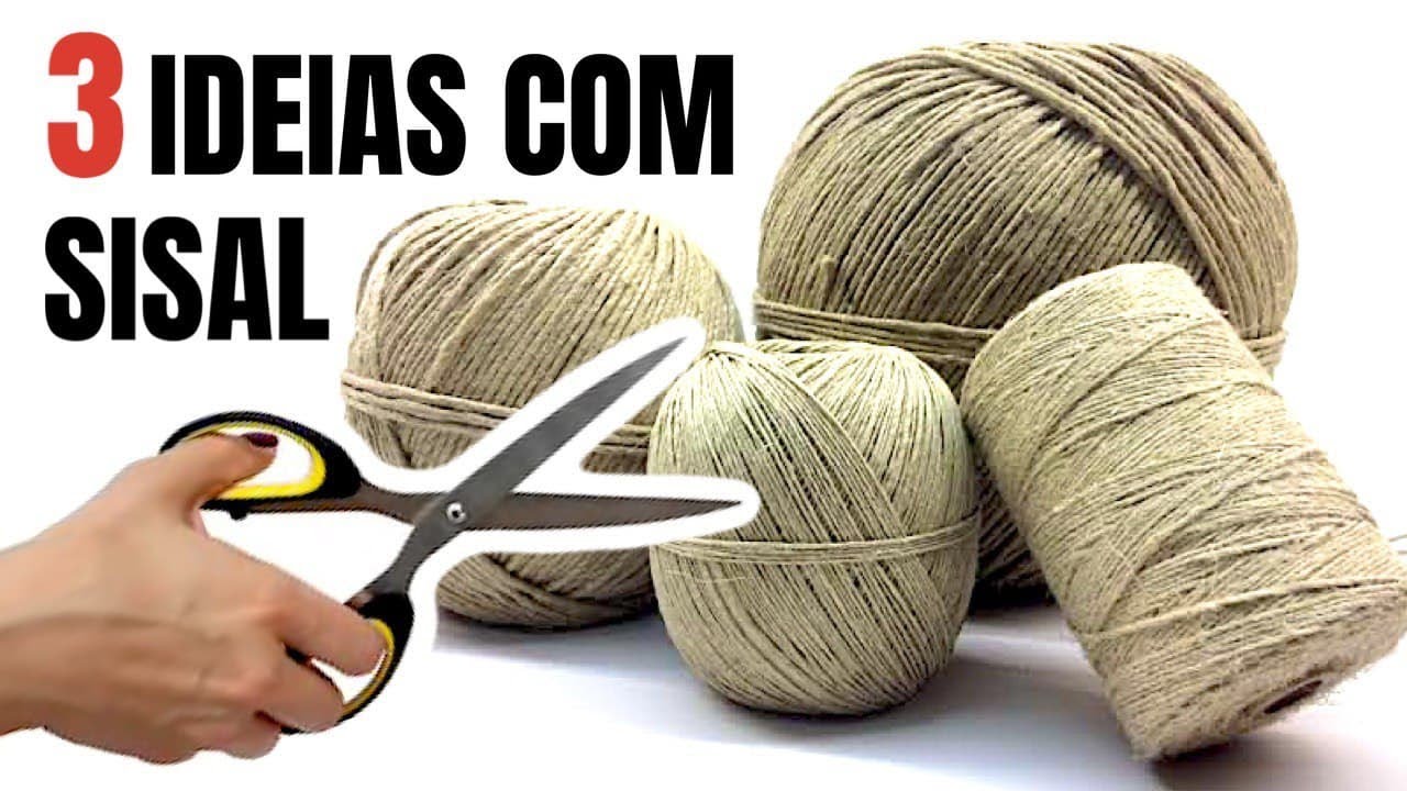 3 Id&eacute;ias Incr&iacute;veis de artesanato com Corda de Sisal