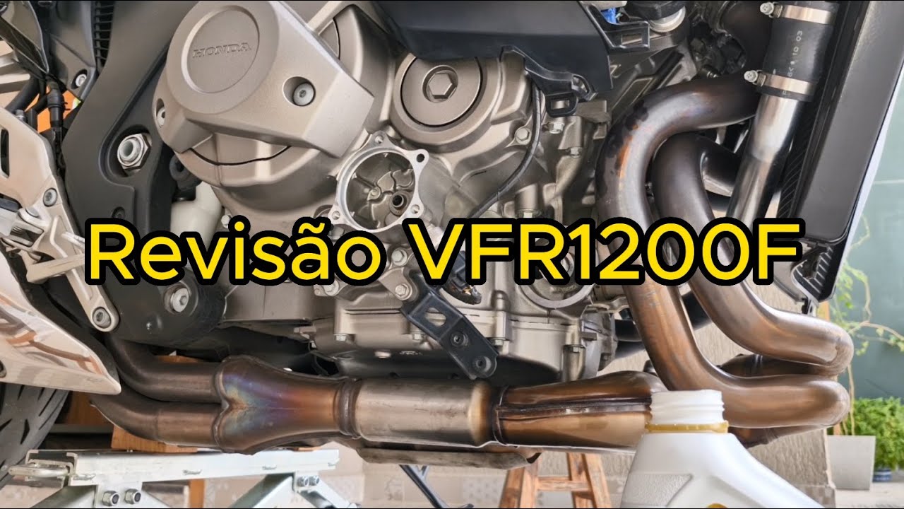 VFR1200F service: engine oil + DCT filter + coolant replacement