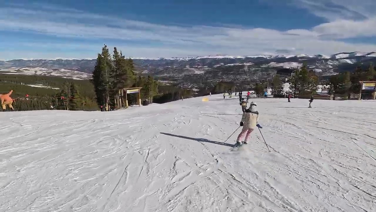 Last run of the day at Breckenridge