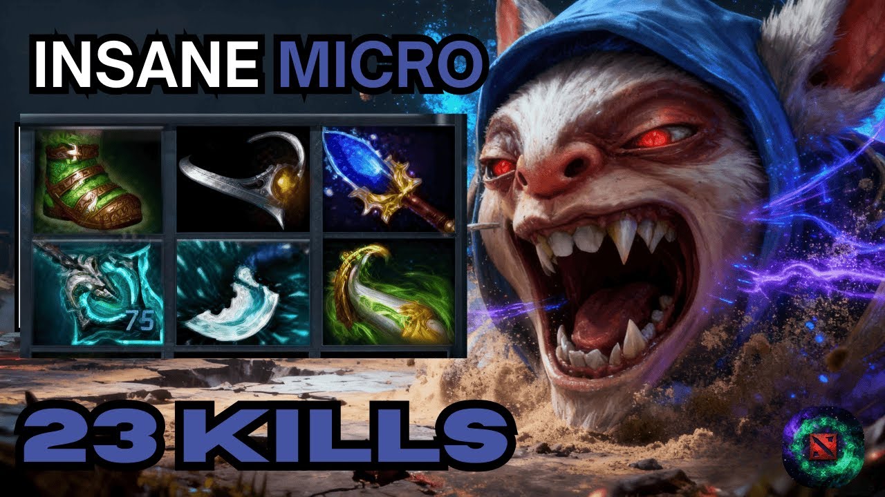 Dota 2 Meepo 23 Kills Mid Lane Domination &mdash; Insane Micro, Brutal Burst Damage & Total Outplay