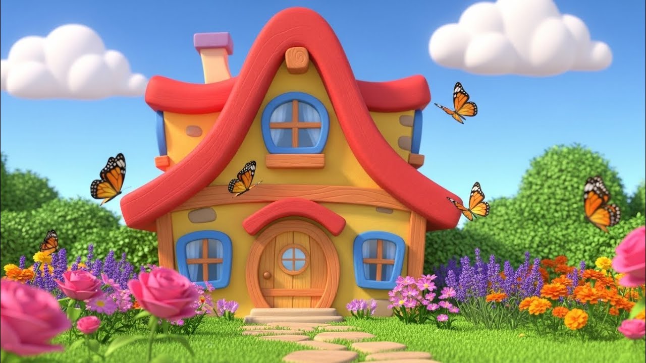 My Dream House Song 🏠 | Kids Nursery Rhymes | Learning Home Rooms for Children