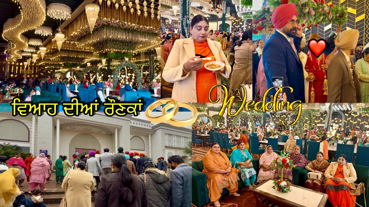 ਵਿਆਹ ਦੀਆਂ ਫੁੱਲ ਰੌਣਕਾਂ✅Marriage❤️ਨੱਚ ਨੱਚ ਖੁਸ਼ੀ ਮਨਾਈ Manjit kular vlogs 