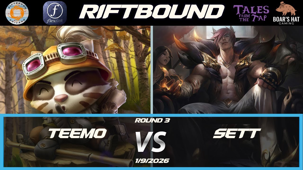Teemo VS Sett   [Riftbound Gameplay Round 3]