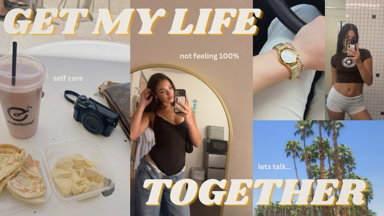 GET MY LIFE TOGETHER W ME (self care, walk around my beautiful campus, & a fun night with friends!)