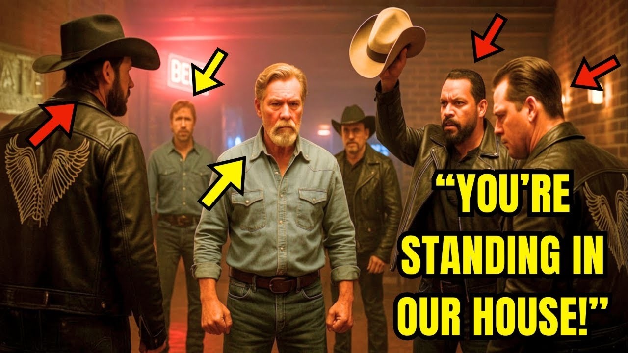 Arrogant Bikers Bully a Rancher, Unaware Chuck Norris is His Neighbor