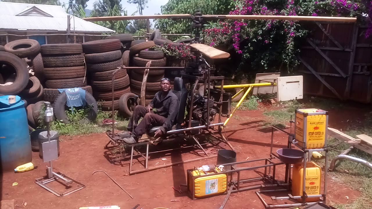Understanding Coaxial helicopter in Kenya by Charles koigi (Charlo succeed)KARATINA Nyeri # plane.