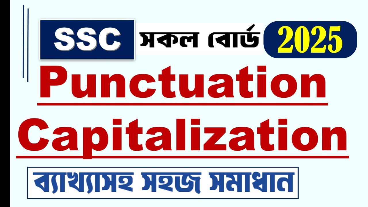 SSC || Punctuation and Capitalization //  All Boards 2025 with explian/#students_studio