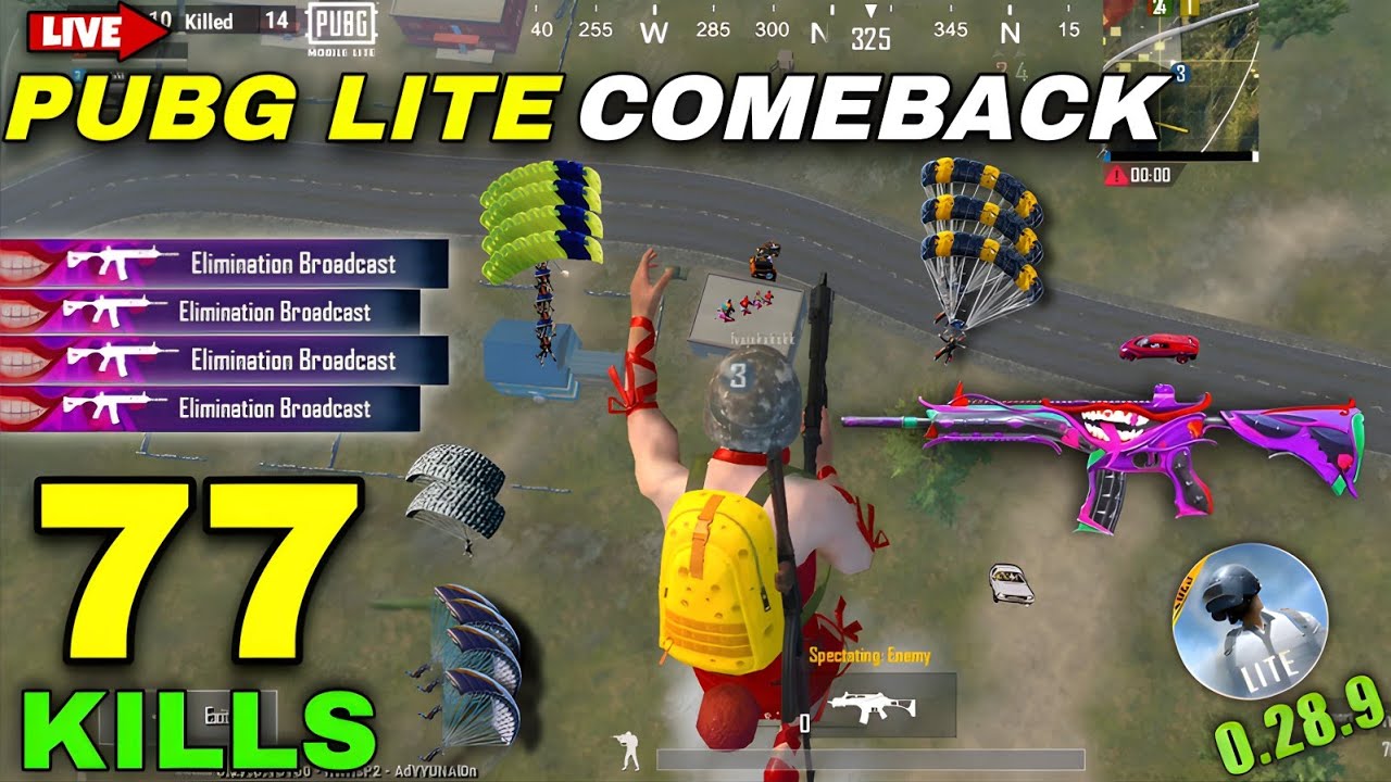 PUBG Lite Hacker Vs Lobby 💀 | 77 Kills Crazy Gameplay 0.28.0 (2025)