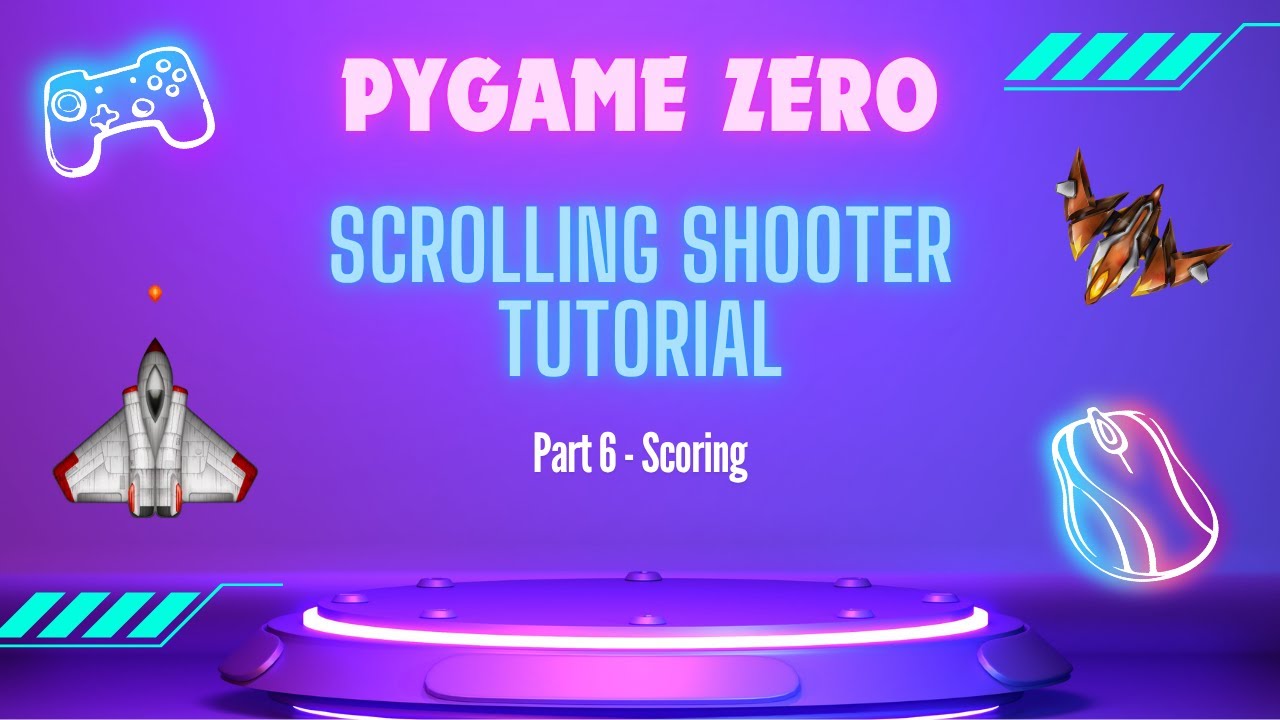 Make a Space Shooter Game in Python (Pygame Zero Tutorial Part 6: Scoring Points)
