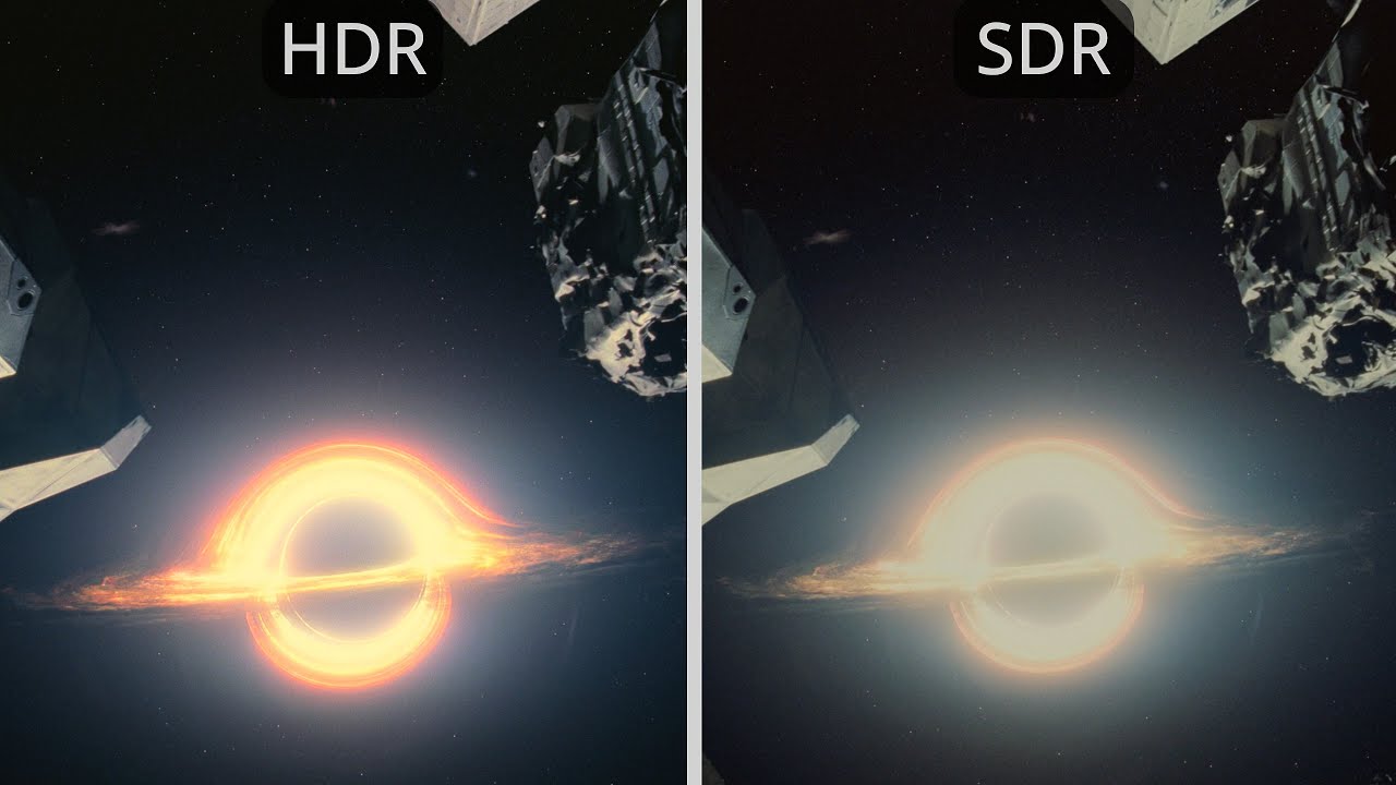 Interstellar HDR vs SDR Comparison