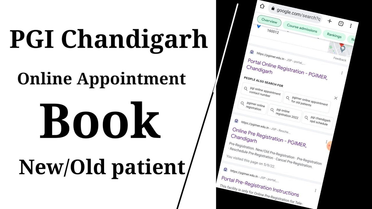 How to online OPD appointment book in PGI Chandigarh Old/New patient