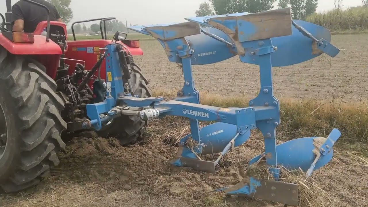 Reverseabl mb plough kaise chalaye (Lemken)  #agriculture #farming #mitti palat