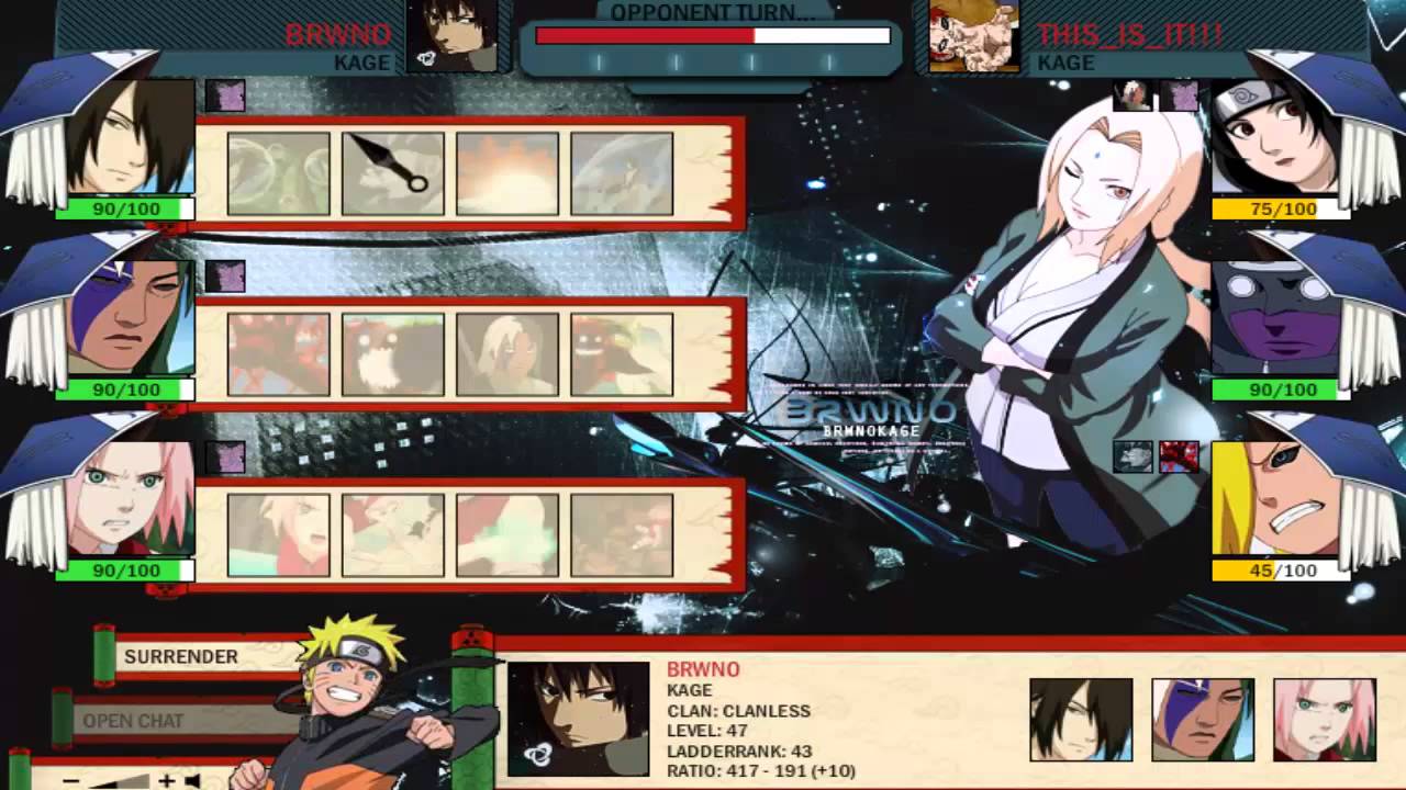Naruto Arena - Testing New Chars + Ladder Games