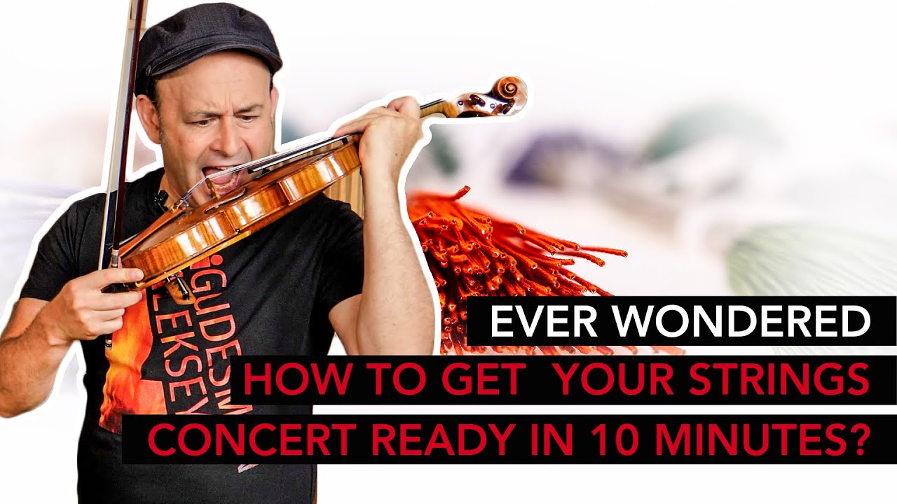 How to get NEW VIOLIN STRINGS CONCERT READY in 10 minutes