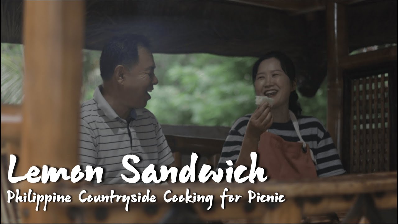 Korean Cooking Homemade Refreshing Lemon Sandwich Recipe in Countryside Philippines