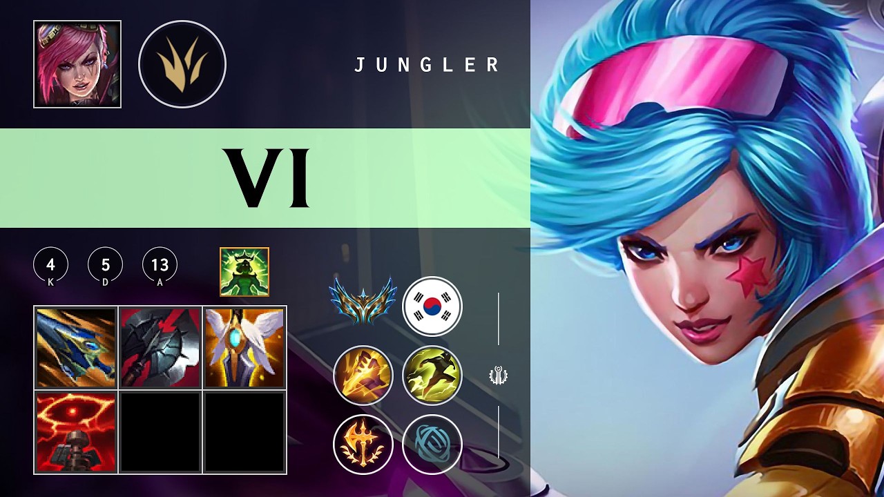 Vi Jungle vs Nidalee - KR Challenger Patch 26.04