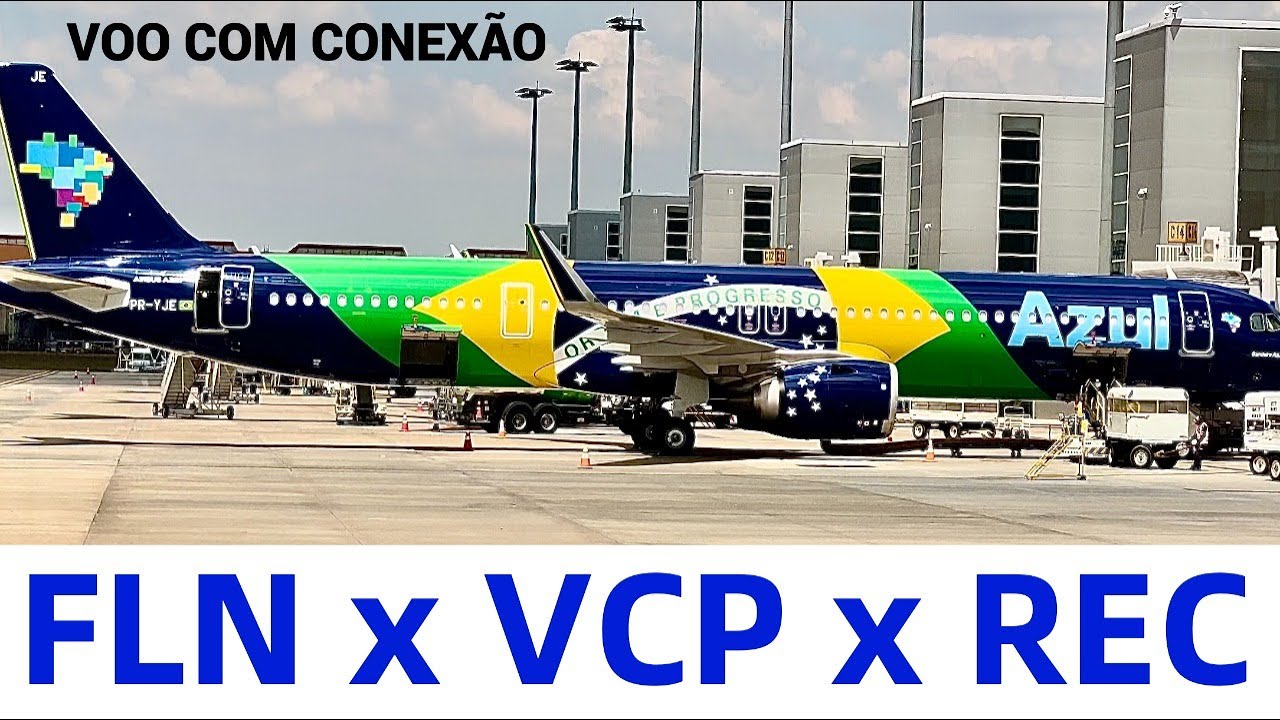 FLORIANÓPOLIS-SC X RECIFE-PE COM CONEXÃO EM CAMPINAS-SP VOANDO NO E195 E2 E O A321-200 DA AZUL