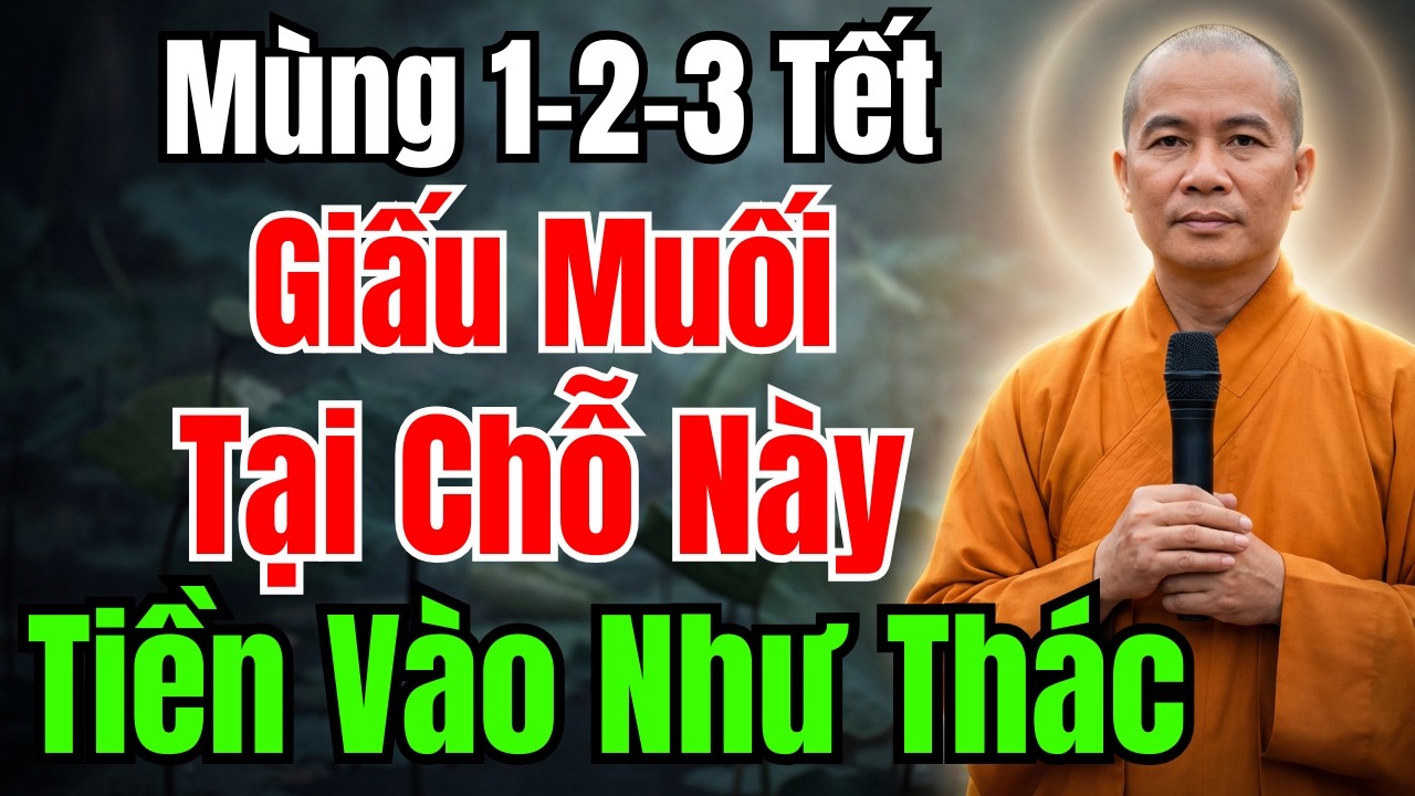 MÙNG 1-2-3 TẾT : GIẤU HŨ MUỐI GÓC NHÀ NÀY, TÀI LỘC VÀO NHÀ, TIỀN VÀO NHƯ NƯỚC