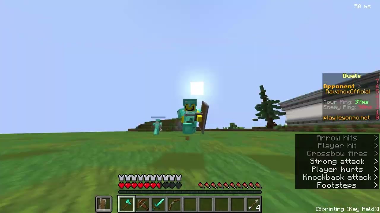 Rusty Axe Player DESTROYS a Hacker in Minecraft..