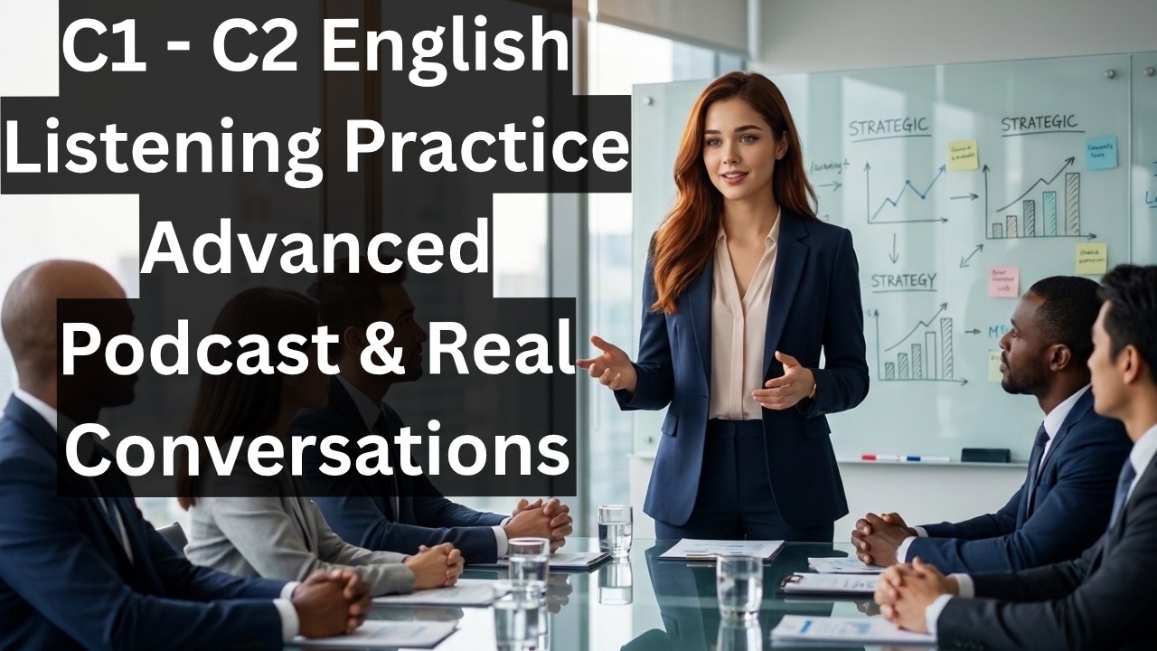 Advanced English Listening (C1–C2) | Real Conversations Podcast – 1 Hour