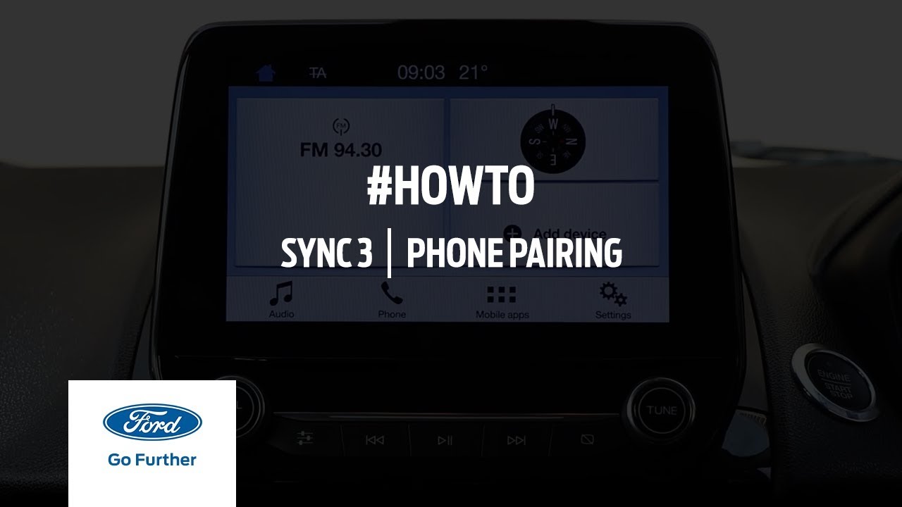 Pairing your phone with SYNC 3 | Ford India