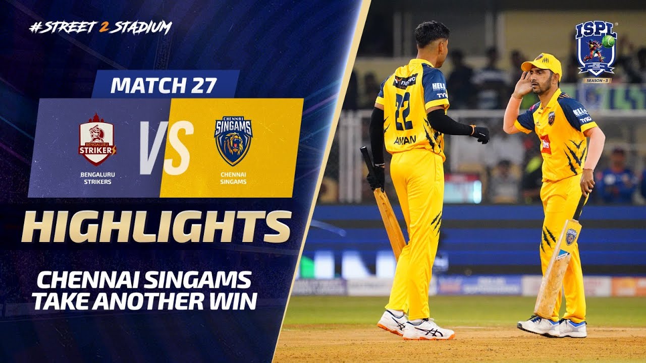 ISPL Season 3 - Match 27: Chennai Singams bag another win!