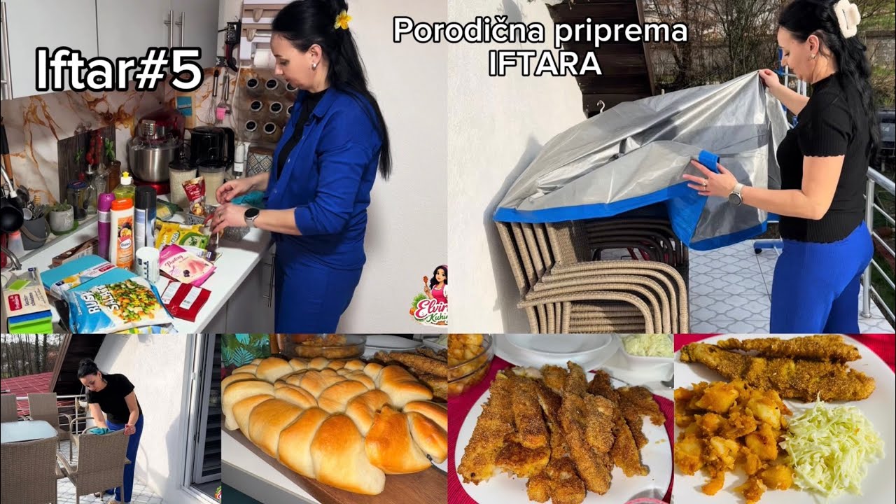 Brza kupovina,sređivanje terase,pohovani riblji file,restivani krompir i masna pogača IFRAR #5