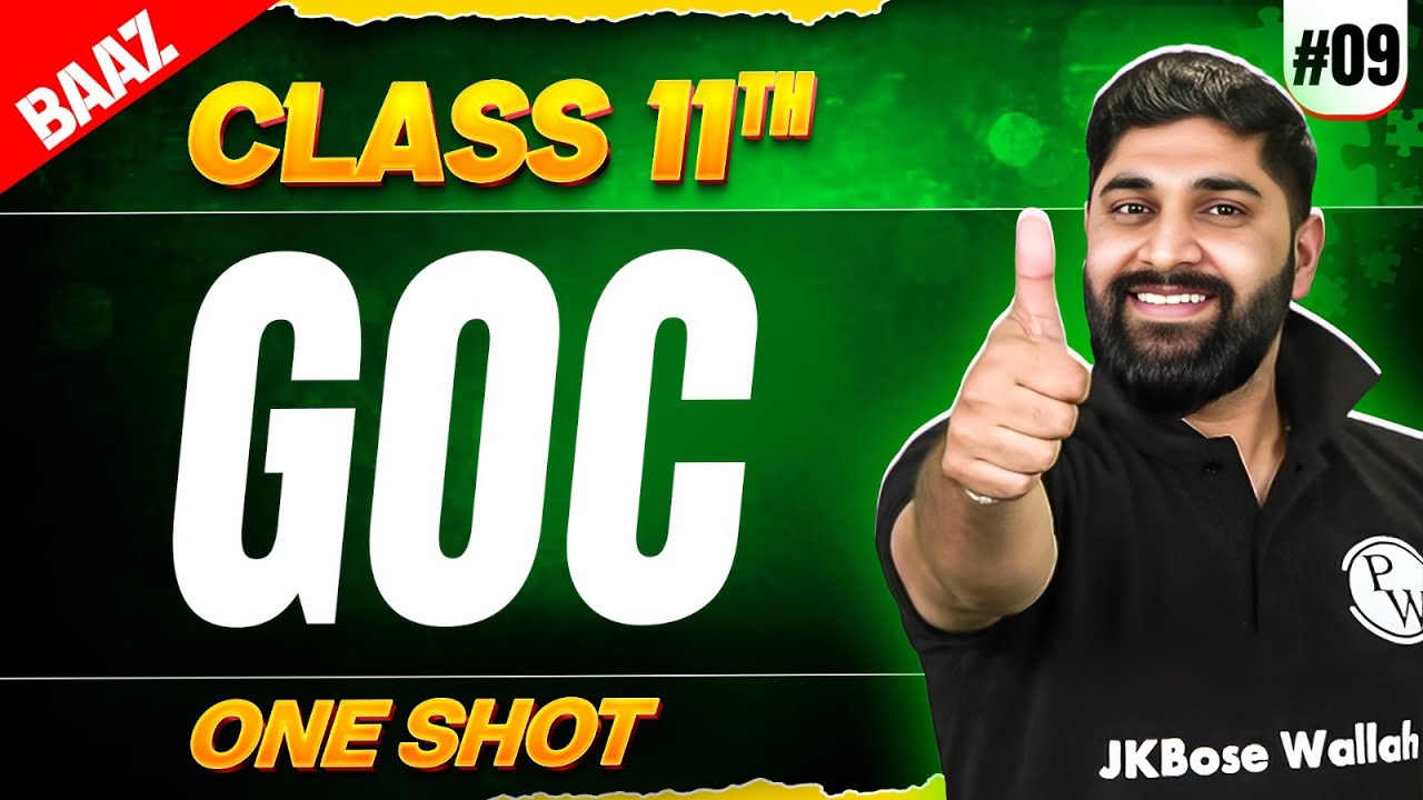JKBOSE Class 11th Chemistry | GOC | One Shot | Baaz Batch