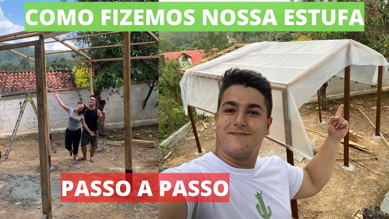 COMO construímos uma estufa para SUCULENTAS e CACTOS - Passo a Passo