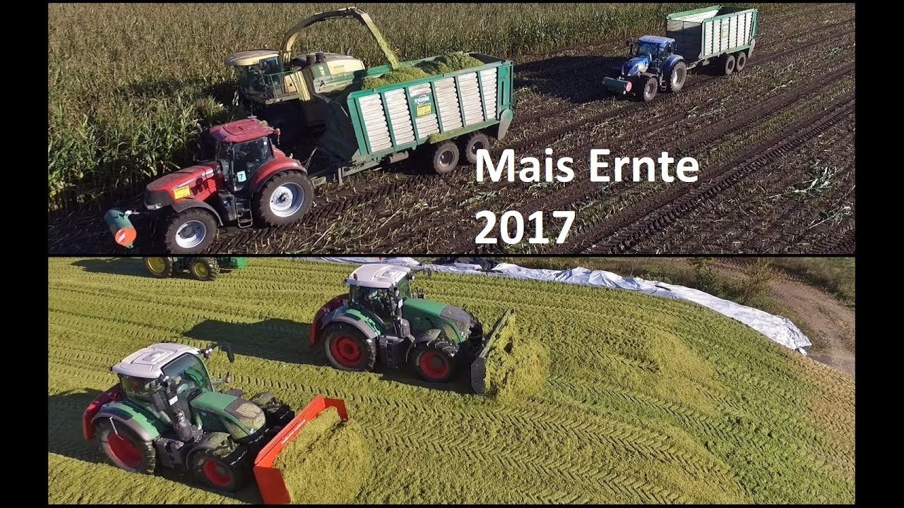Mais 2017 | Krone BigX 1100 | Fendt 724 & 936| New Holland | CASE Puma | LU Görries | GoPro | DJI