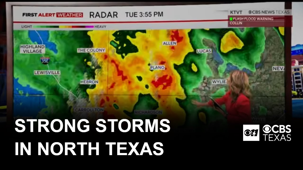 Strong storms move through North Texas bringing flash flood warnings