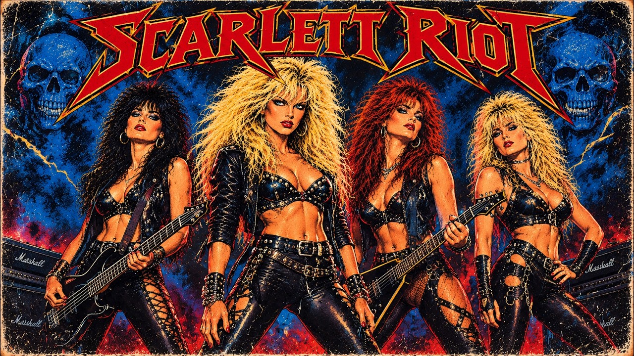 SCARLETT RIOT &ndash; RAZOR QUEEN | 80s Hard Rock & Glam Metal Anthem