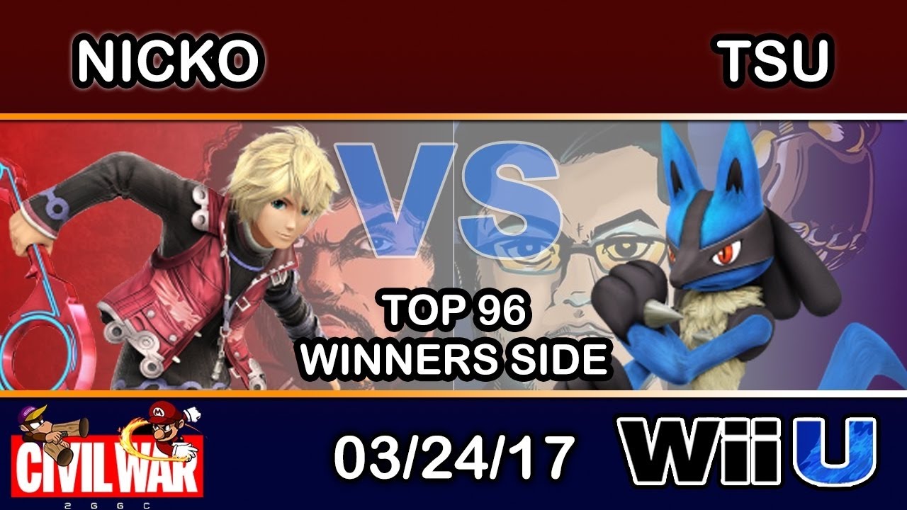 2GGC: Civil War - 2S FAD | Nicko (Shulk) Vs. Tsu (Lucario) Top 96 Winners Side