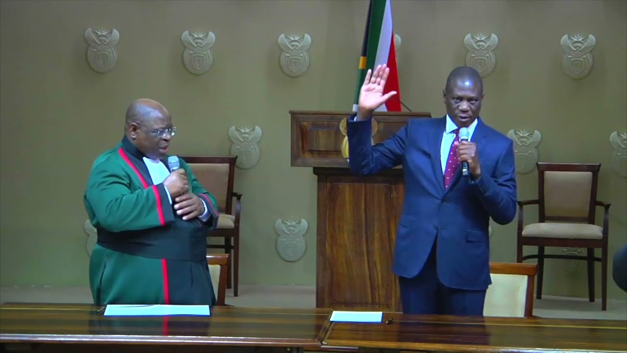 Deputy President Paul Mashatile swearing-in as Acting President. | PresidencyZA