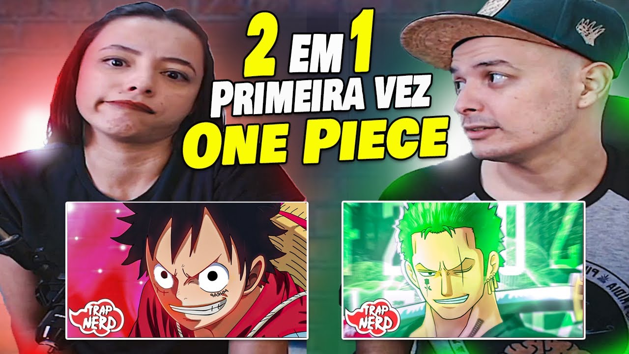 2 em 1 RAP do Luffy e Rap do Zoro [ REACT WALLZITU E CAMILA ]