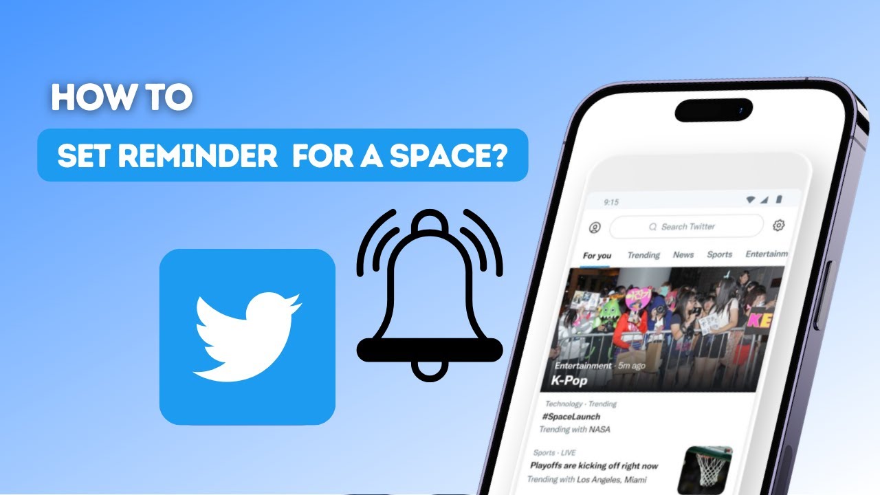 How to set a reminder for a Space on Twitter?