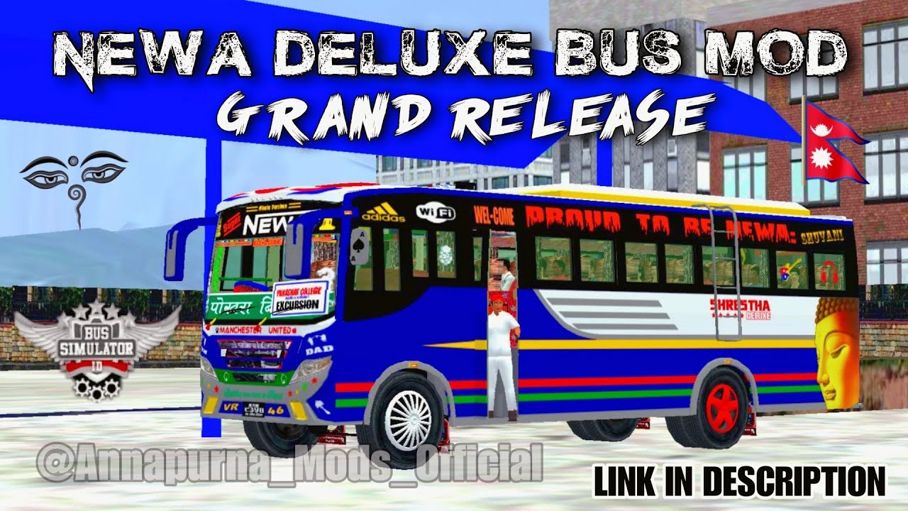 Newa Deluxe Mod bussid || Download link in description || @nepnex_mods @officalSB_Games