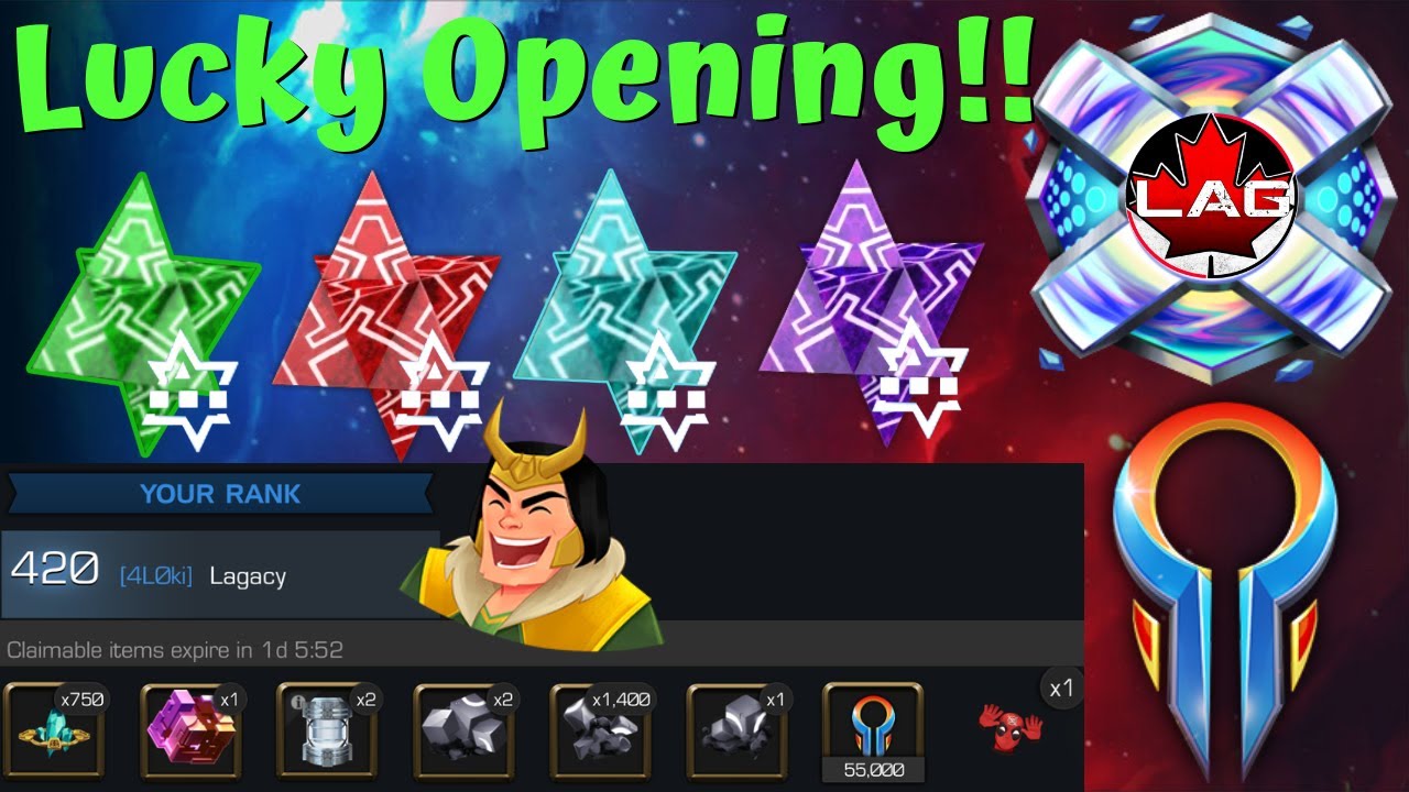 Lucky Crystal Opening!! Battlegrounds Season Rewards! Class Mythic Nexus Crystals! T6CC?! - MCOC