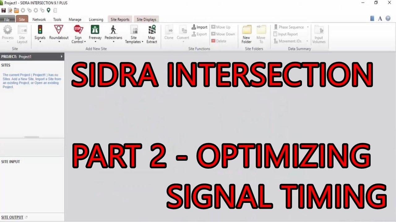 SIDRA INTERSECTION TUTORIAL PART 2 OPTIMIZING TRAFFIC SIGNAL