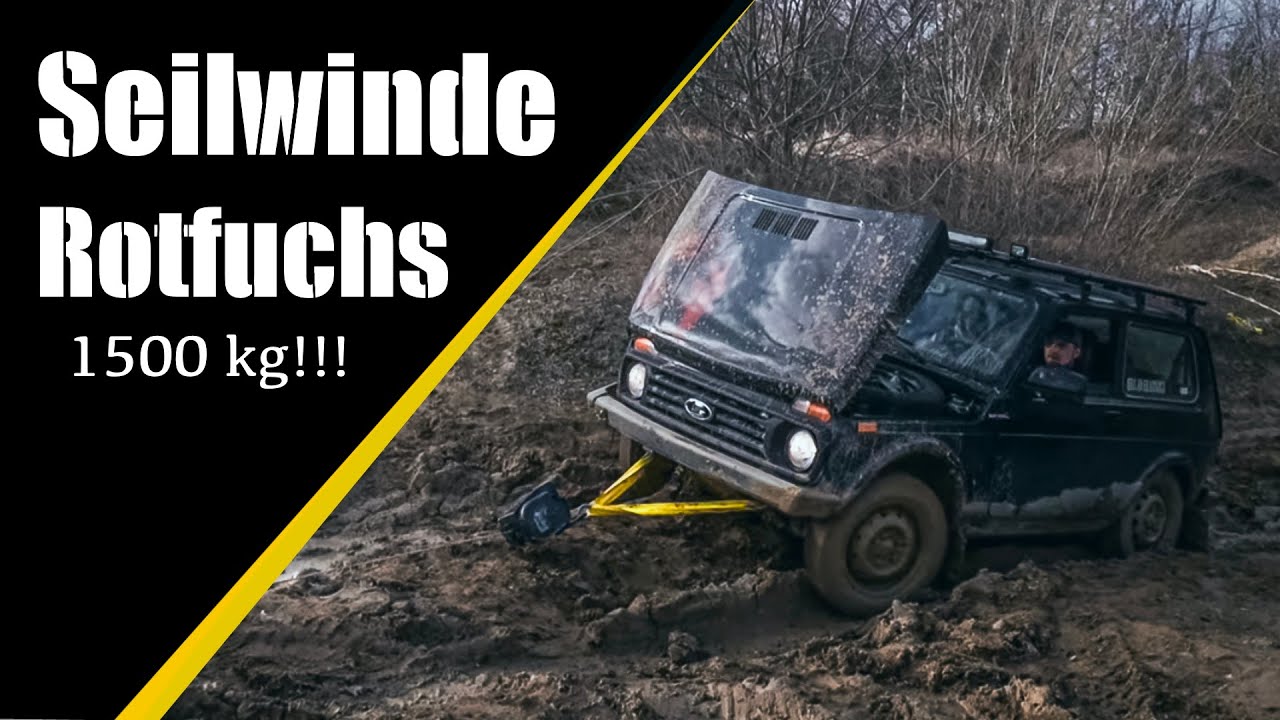 Seilwinde !! Rotfuchs 1500Kg (mobil/günstig/leistungsstark)