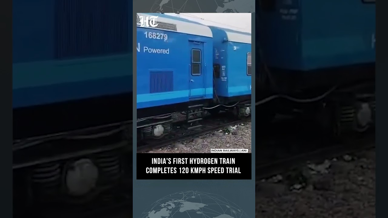 India&rsquo;s First Hydrogen Train Hits 120 kmph In Successful Speed Trial | #shorts