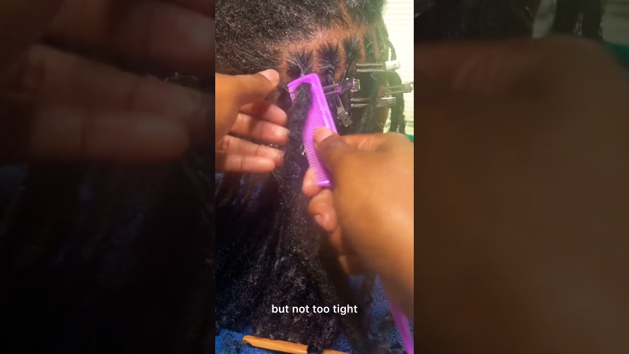Как сделать ретвист для начинающих, используя метод расчески #locs #locretwist #locextensions