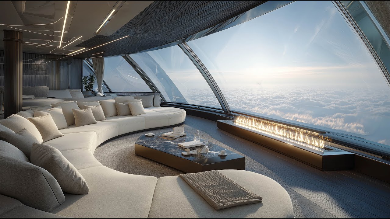 Deep Sleep Cabin Hum – 10 Hours Above the Clouds (No Music)