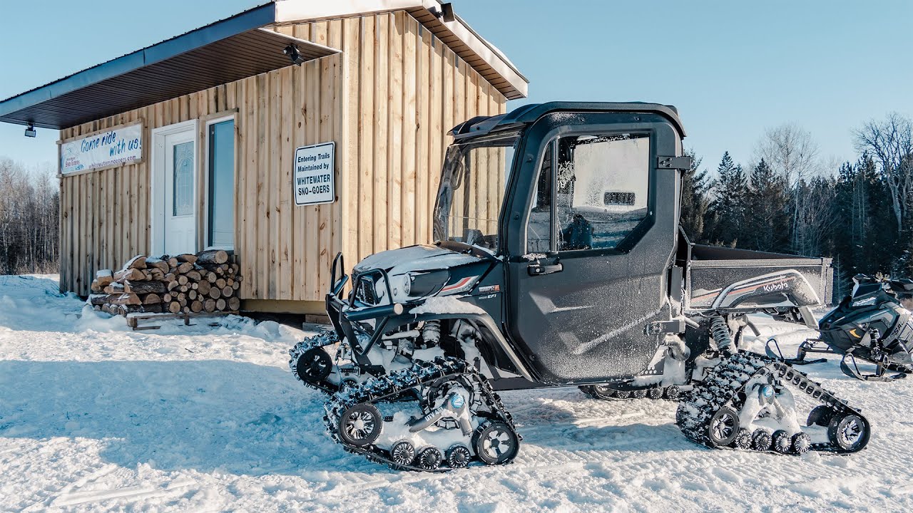 A Look, Ride and Review! The Kubota Black Special Edition RTV-XG850 SideKick on Tracks!