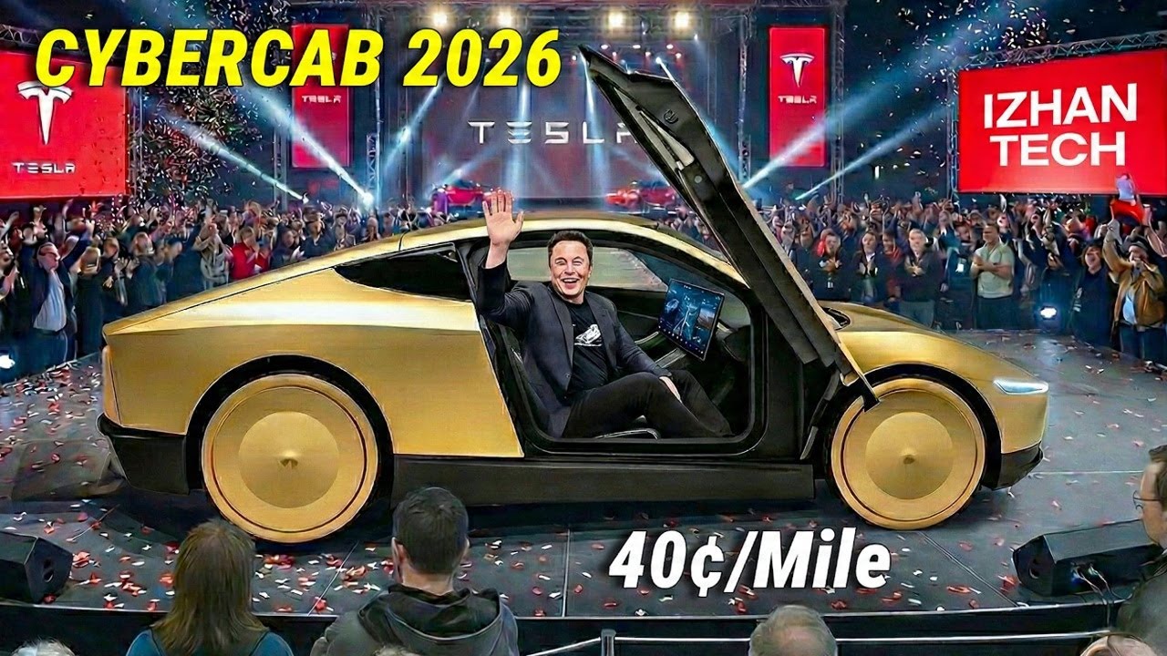 Sin conductor. Sin propinas. 20 centavos por milla. El cibertaxi de Tesla lo cambia todo.