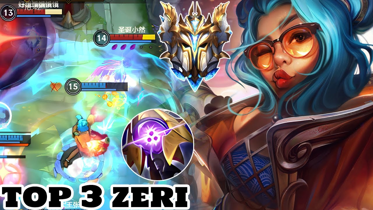 Wild Rift Zeri - Top 3 Zeri Gameplay Rank Sovereign