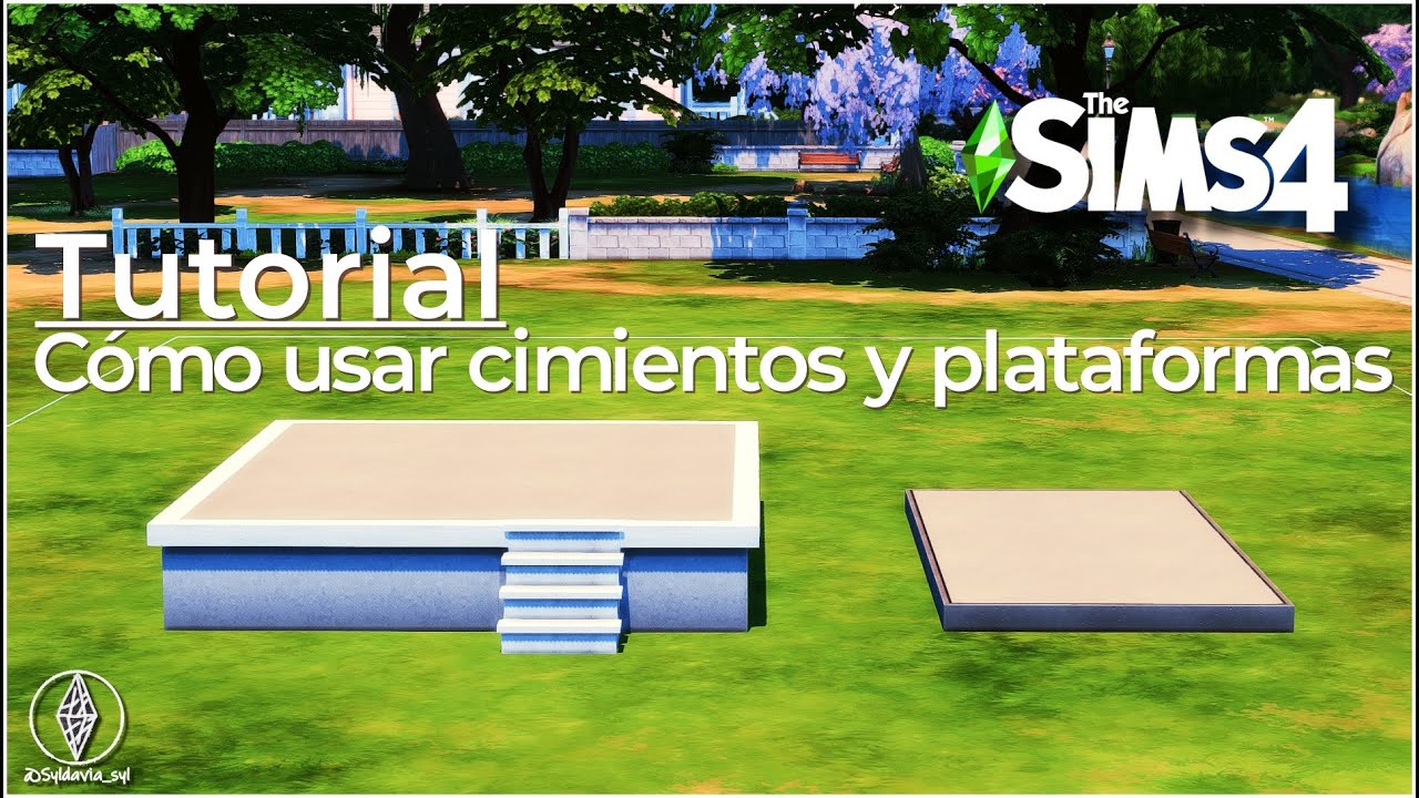 CÓMO USAR CIMIENTOS Y PLATAFORMAS || TUTORIAL || #thesims4