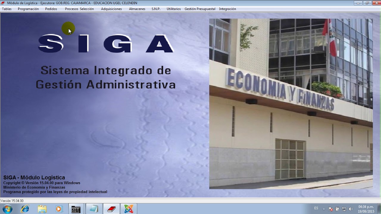 TUTORIAL SISTEMA INTEGRAL GESTION ADMINISTRATIVA - SIGA