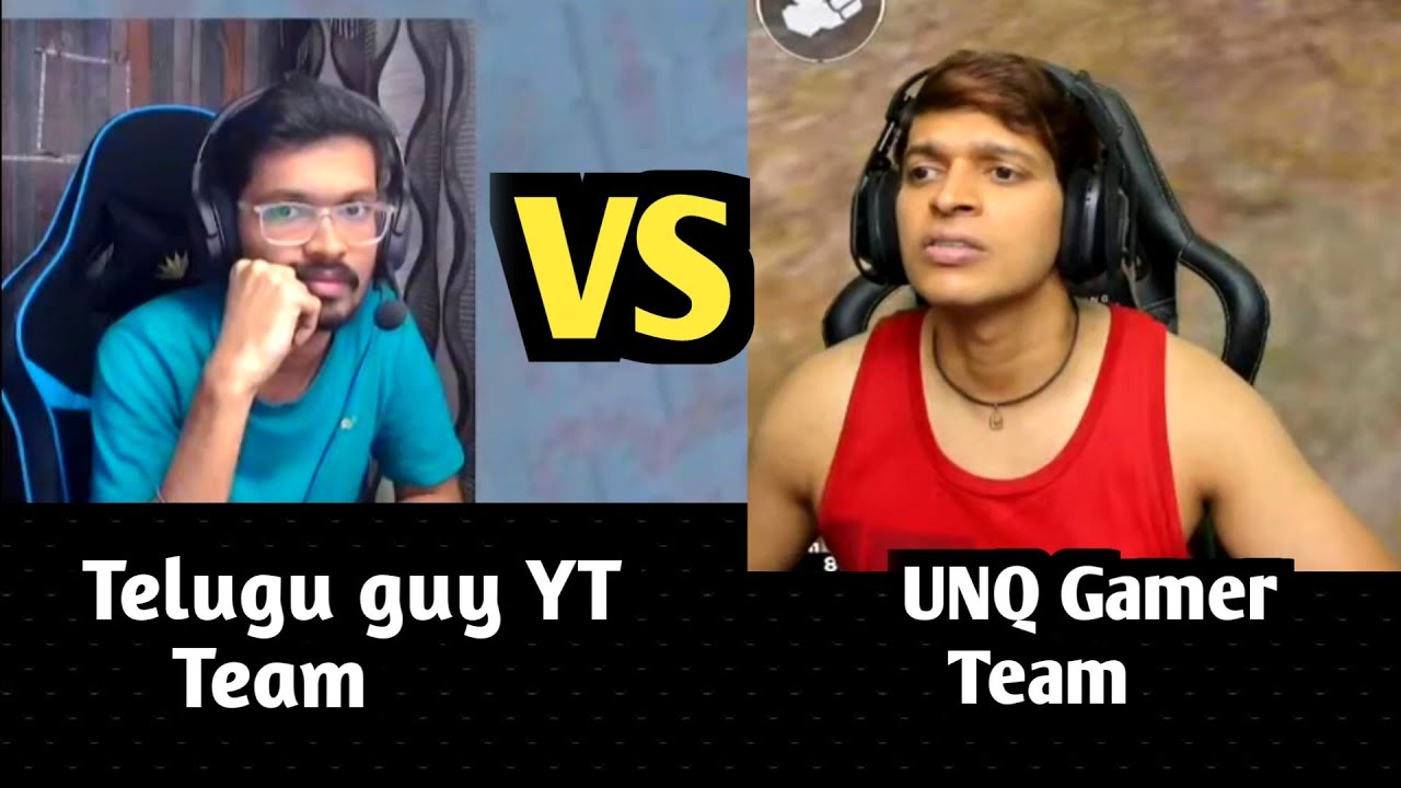 UNQ Gamer team VS Telugu guy yt team last fight 2 vs 4